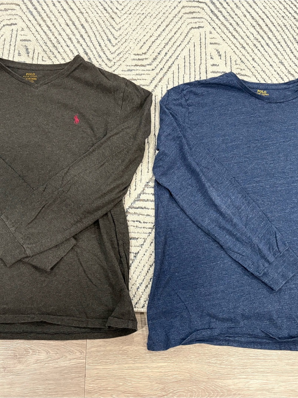 Polo by Ralph Lauren Charcoal & Navy Crewneck Twin-Pack